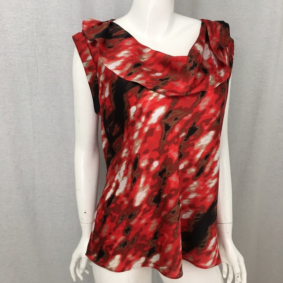 SOLD XL Worthington Sleeveless Ruffle Blouse Top - Picture 5 of 8